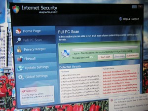 Internet Security designed to protect 偽セキュリティソフトウイルスの駆除