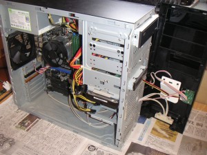 マウスコンピューター NG-i510SA1-WS　バチっと音がして切れてから電源が入らない　電源ユニット交換修理