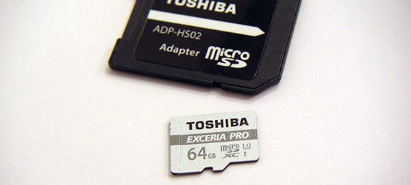 TOSHIBA microSDXCカード EXCERIA PRO 64GBのデータ復旧